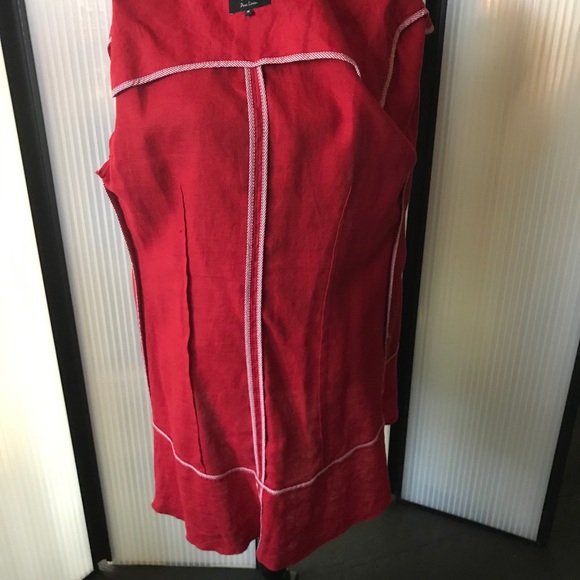 Lagenlook 1 button at waist cotton jacket. Unique! - Picture 9 of 10